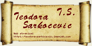 Teodora Šarkoćević vizit kartica